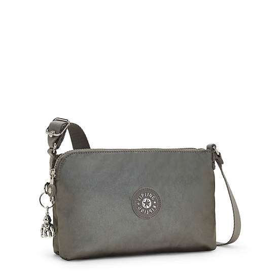 Kipling Boyd Metallic Crossbody Bags Moon Grey Metallic | CA 1094CT